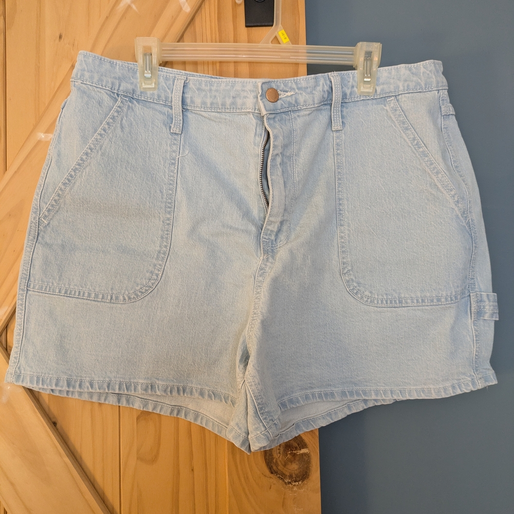 Casual Light Blue Women's Denim Shorts